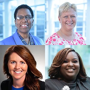 female faculty headshot collage
